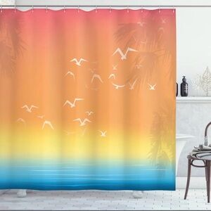 72x72 Wayfair Sunset Shower Curtain